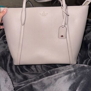 Kate Spade Light Gray Tote Bag
